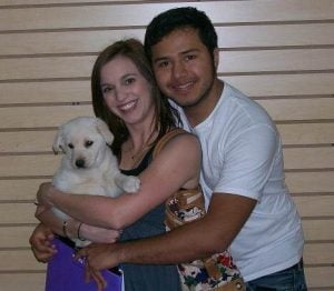 Ashley, Oscar & Leela on Adoption Day